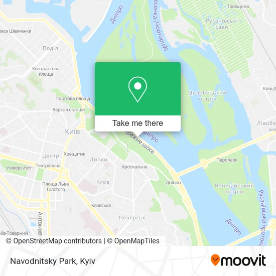 Карта Navodnitsky Park