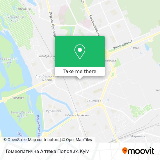 Карта Гомеопатична Аптека Попових