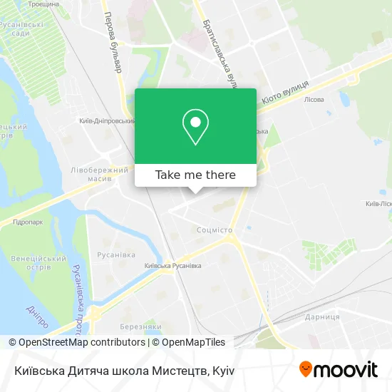 Карта Київська Дитяча школа Мистецтв