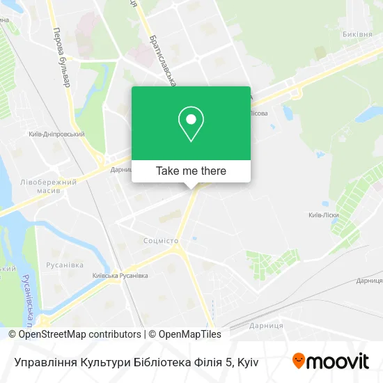 Управління Культури Бібліотека Філія 5 map