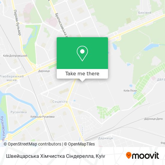 Швейцарська Хімчистка Сіндерелла map