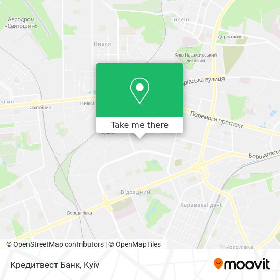 Карта Кредитвест Банк