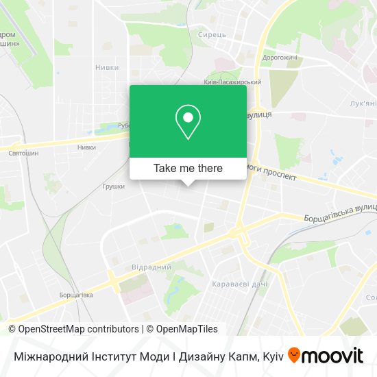 Міжнародний Інститут Моди І Дизайну Капм map