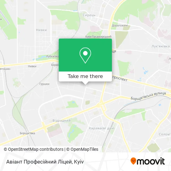 Авіант Професійний Ліцей map