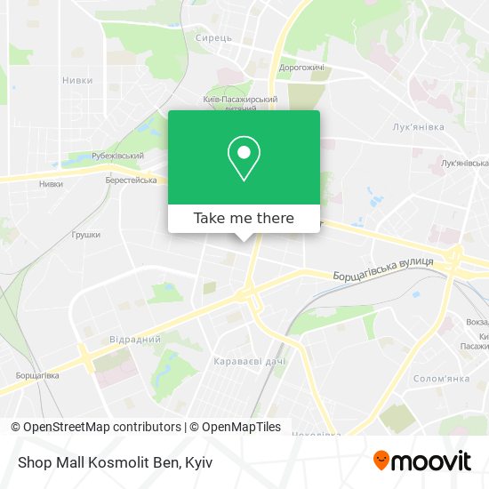 Карта Shop Mall Kosmolit Ben