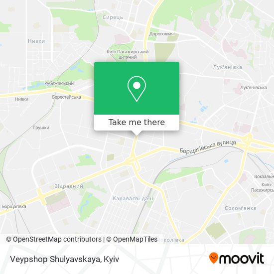 Veypshop Shulyavskaya map