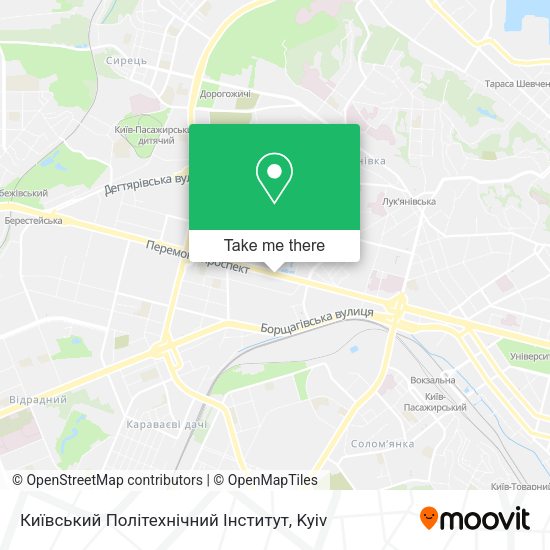 Карта Київський Політехнічний Інститут