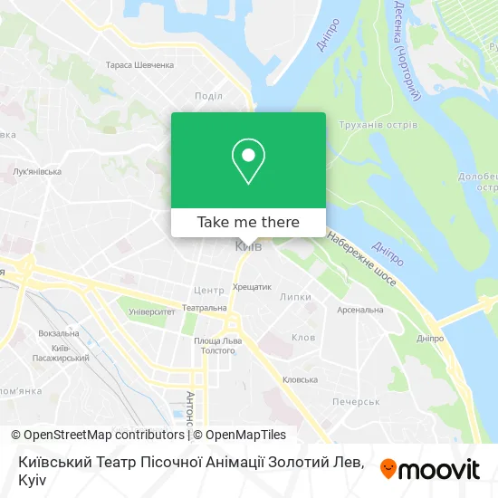 Київський Театр Пісочної Анімації Золотий Лев map