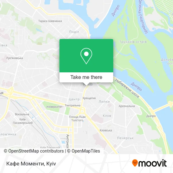 Карта Кафе Моменти
