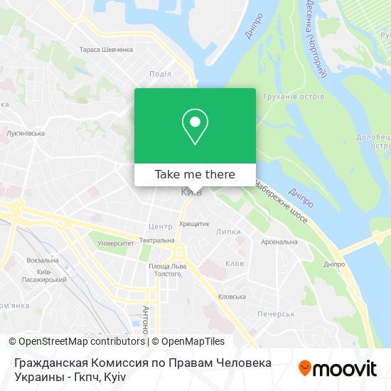 Карта Гражданская Комиссия по Правам Человека Украины - Гкпч