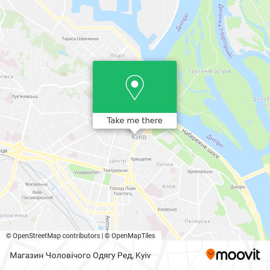 Магазин Чоловічого Одягу Ред map