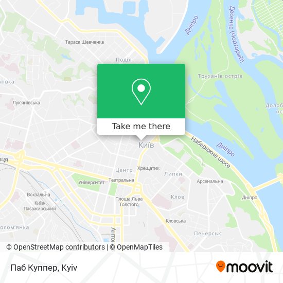 Карта Паб Куппер