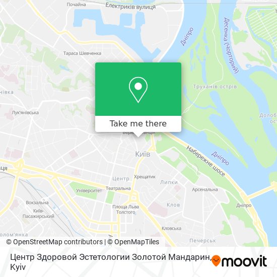 Карта Центр Здоровой Эстетологии Золотой Мандарин