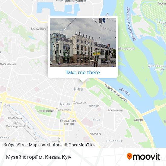 Музей історії м. Києва map