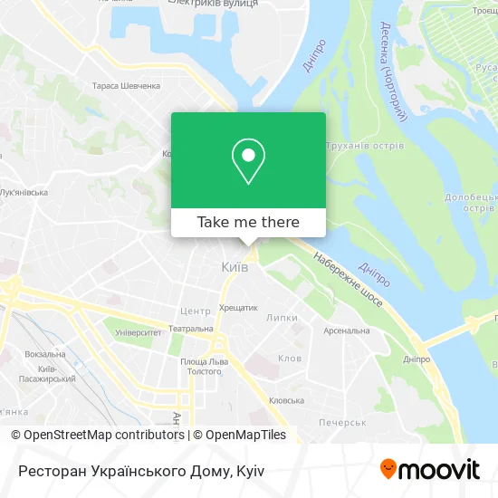 Ресторан Українського Дому map