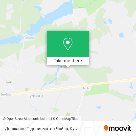 Карта Державне Підприємство Чайка