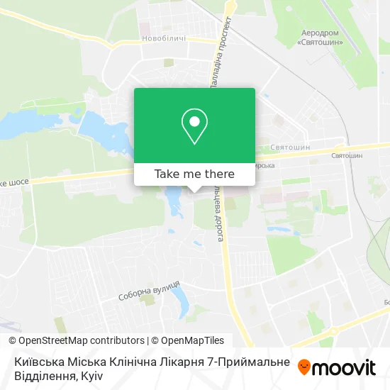Київська Міська Клінічна Лікарня 7-Приймальне Відділення map