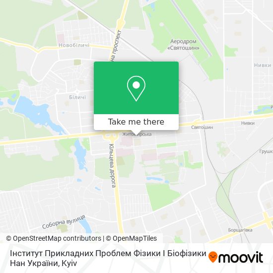 Карта Інститут Прикладних Проблем Фізики І Біофізики Нан України