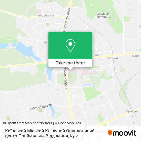 Карта Київський Міський Клінічний Онкологічний центр-Приймальне Відділення