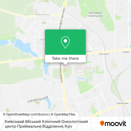 Київський Міський Клінічний Онкологічний центр-Приймальне Відділення map