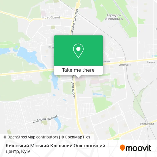 Київський Міський Клінічний Онкологічний центр map