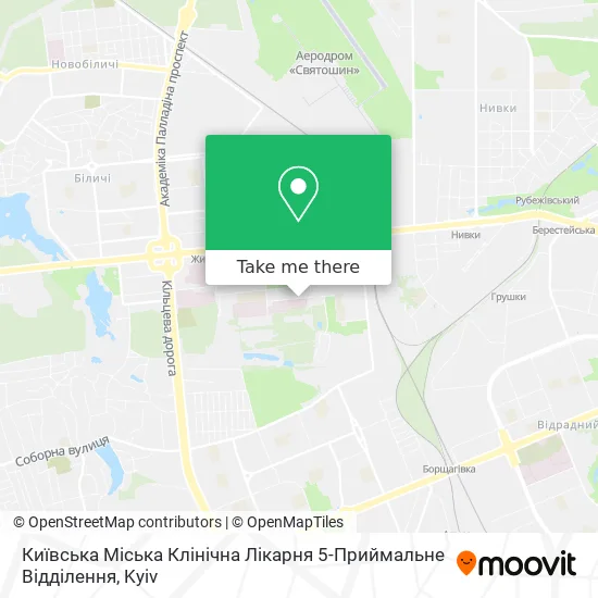 Київська Міська Клінічна Лікарня 5-Приймальне Відділення map