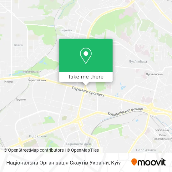Національна Організація Скаутів України map