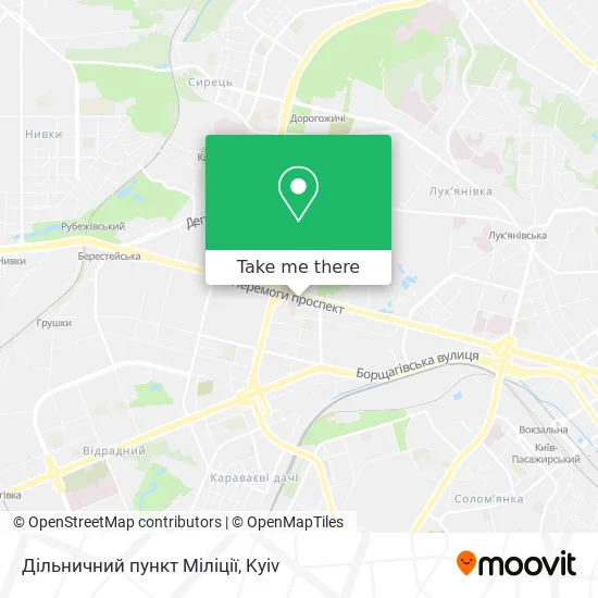 Карта Дільничний пункт Міліції