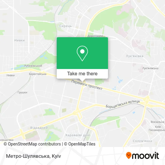 Карта Метро-Шулявська