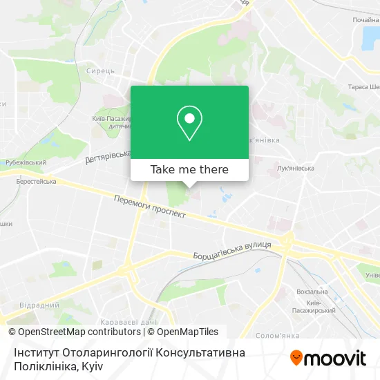Інститут Отоларингології Консультативна Поліклініка map