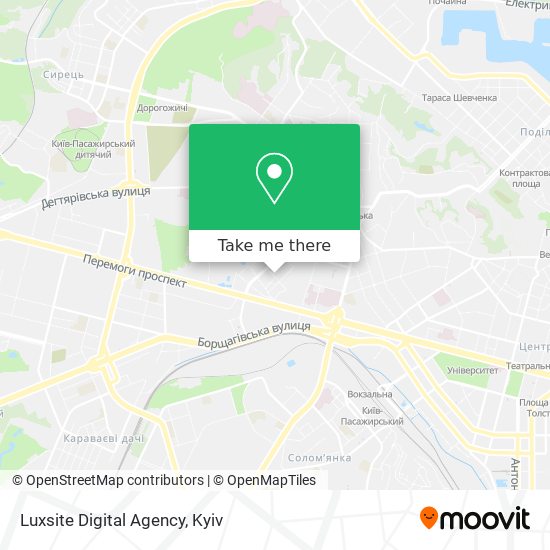 Карта Luxsite Digital Agency