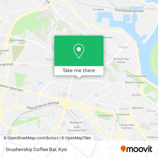Карта Grushevskiy Coffee Bar