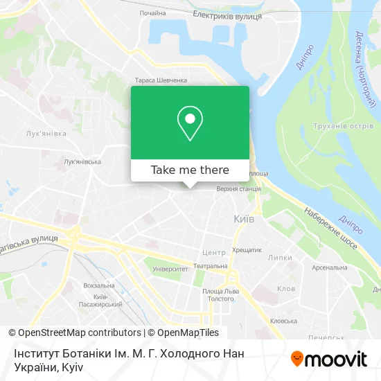 Інститут Ботаніки Ім. М. Г. Холодного Нан України map