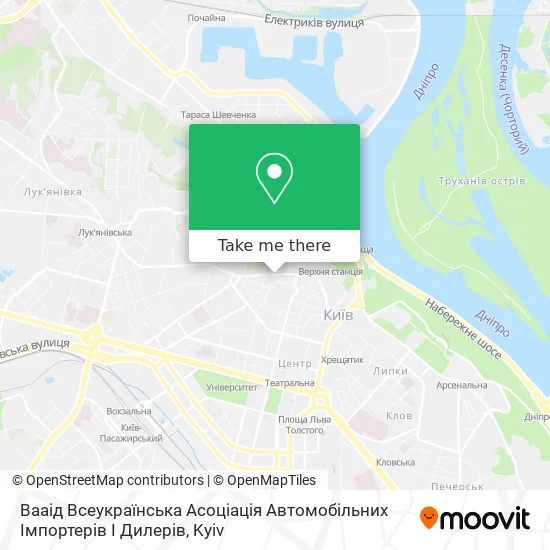 Вааід Всеукраїнська Асоціація Автомобільних Імпортерів І Дилерів map