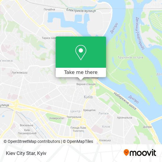 Kiev City Star map