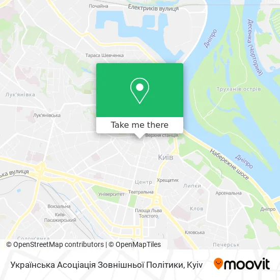 Українська Асоціація Зовнішньої Політики map