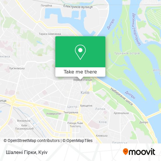 Шалені Гірки map