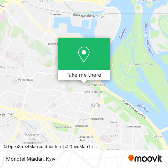 Карта Monotel Maidan