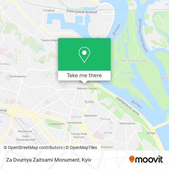 Za Dvumya Zaitsami Monument map