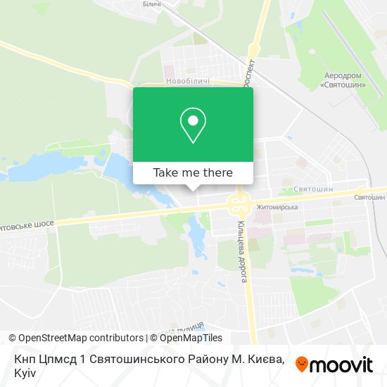 Кнп Цпмсд 1 Святошинського Району М. Києва map