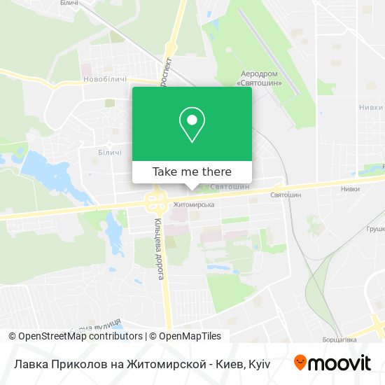 Карта Лавка Приколов на Житомирской - Киев
