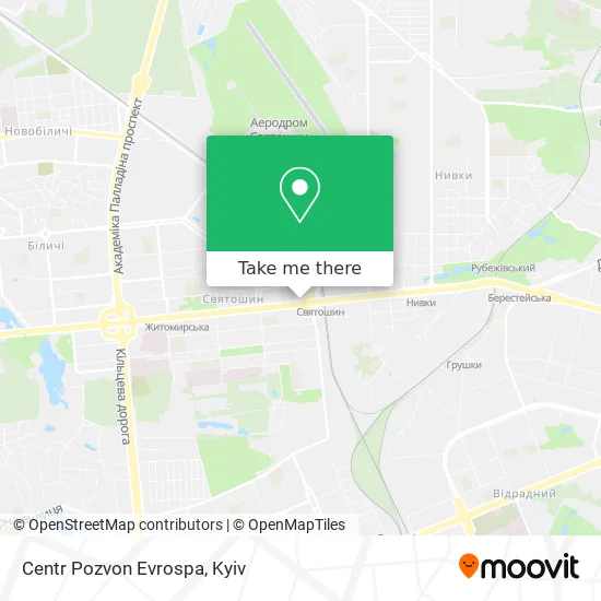 Карта Centr Pozvon Evrospa