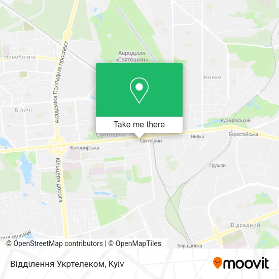 Карта Відділення Укртелеком