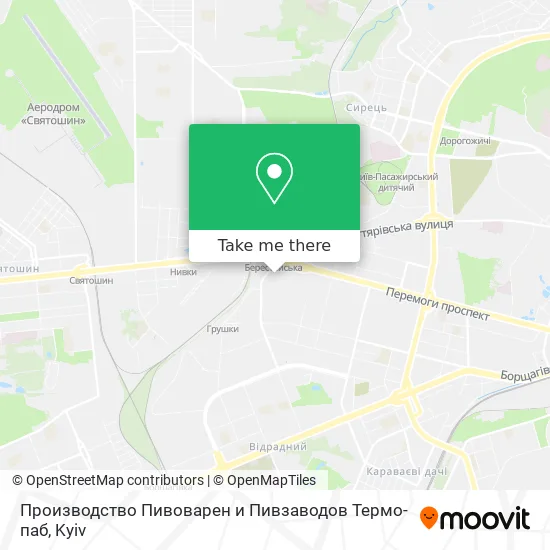 Карта Производство Пивоварен и Пивзаводов Термо-паб