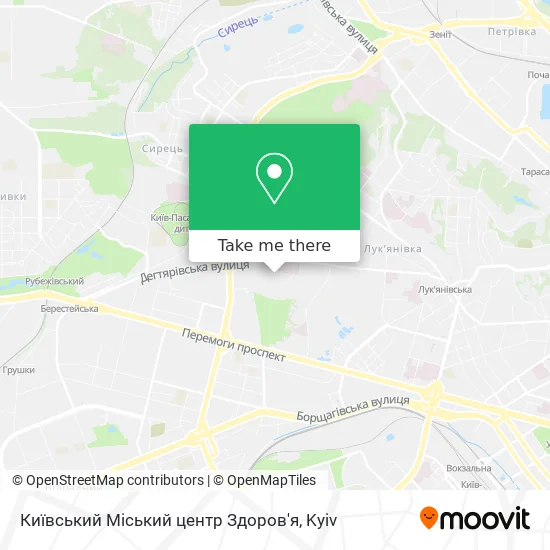 Київський Міський центр Здоров'я map