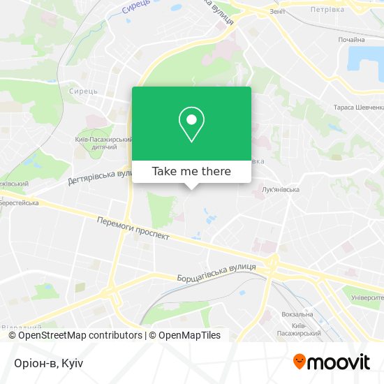 Оріон-в map