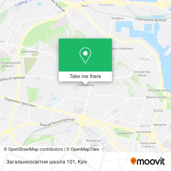 Карта Загальноосвітня школа 101