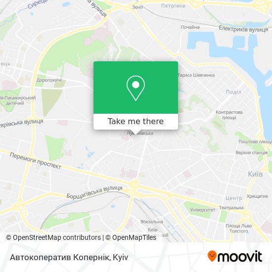 Автокоператив Копернік map