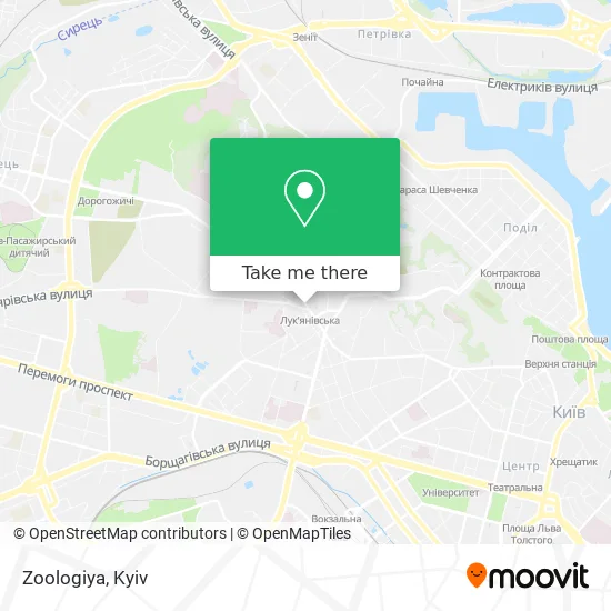 Карта Zoologiya