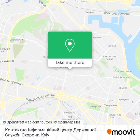 Контактно-Інформаційний центр Державної Служби Охорони map